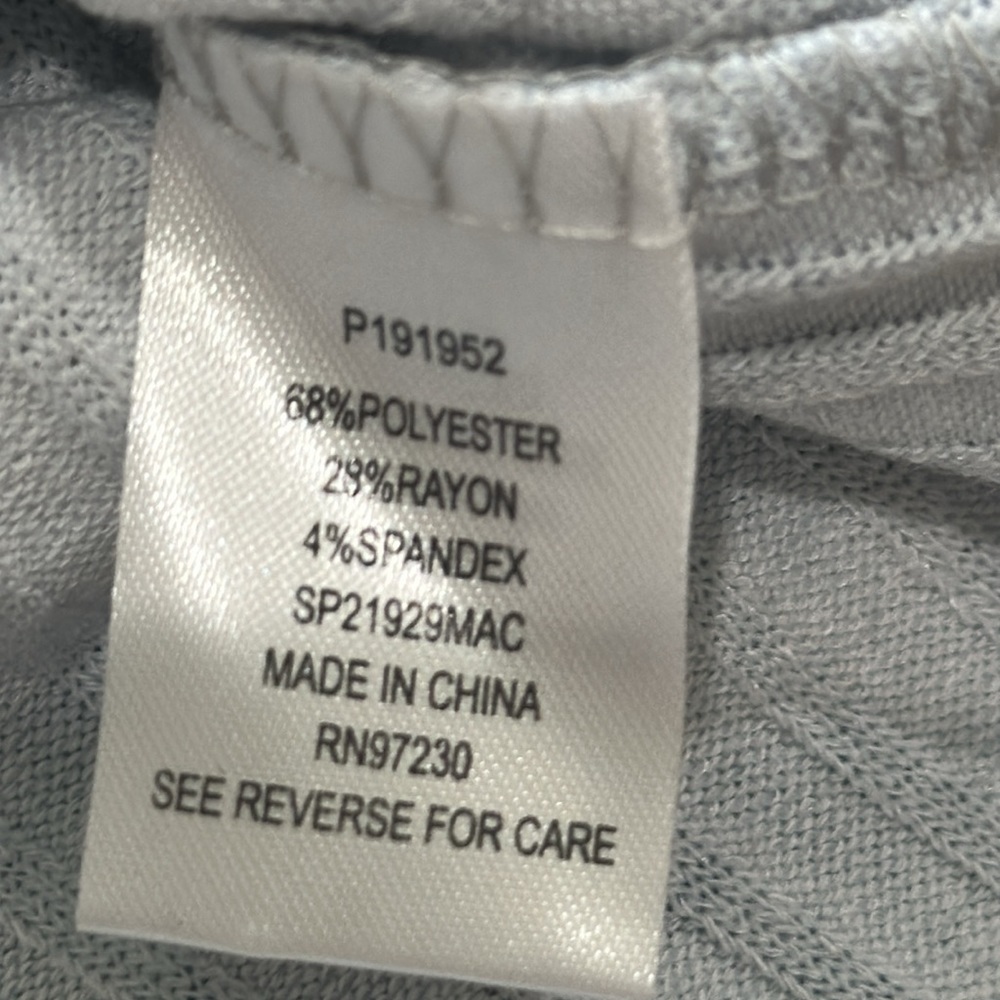 Crave fame, size large, gray, white tie-dye, long sleeve, ribbed top NWT - Picture 4 of 6